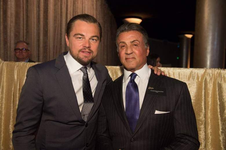 Leonardo DiCaprio y Sylvestre Stallone (Facebook)