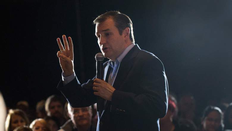 Ted Cruz durante su campaña en Wisconsin. (Getty)