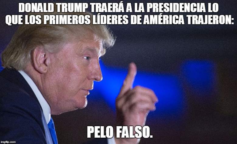 chistes del pelo de trump, memes pelo de trump