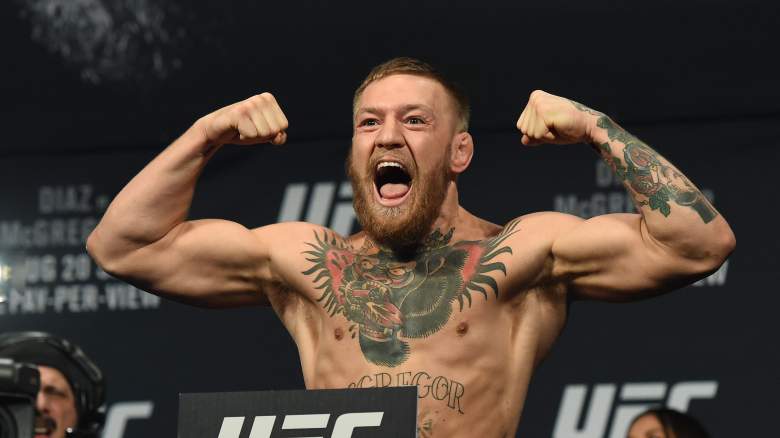 Conor McGregor lucha Nate Díaz en UFC 202 la noche del sábado. (Getty)