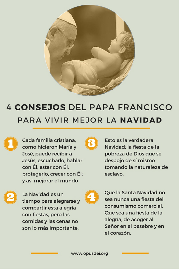 Navidad: Mensajes del Papa Francisco para compartir en las redes sociales