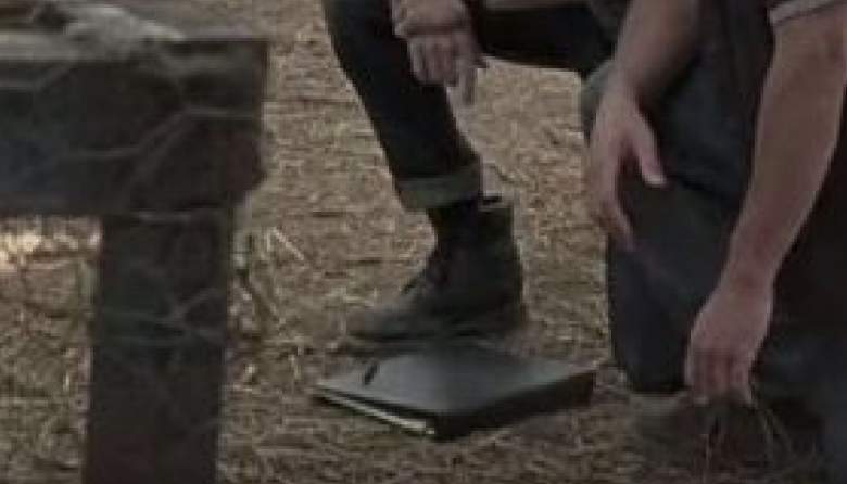 Las botas de Dwight un poco más cerca. (AMC)