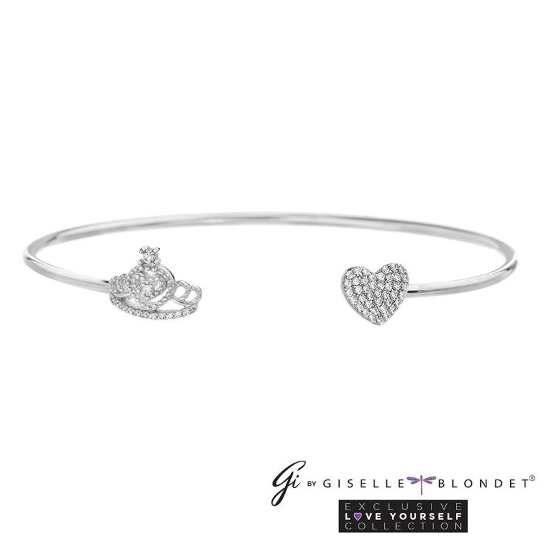 ¿Dónde comprar los accesorios de Giselle Blondet para Nuestra Belleza Latina? Pulsera para niñas con la corona y el corazon