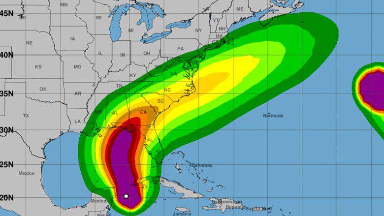 Huracán Michael:, Cuando llegara a Panama City, Lista de cierres de escuelas de Florida, Hurricane Michael: Florida School Closings List, trayectoria, seguimiento