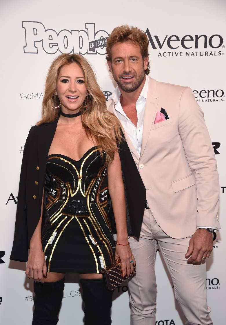 Geraldine Bazán y Gabriel Soto en la fiesta de Los 50 Más Bellos 2017