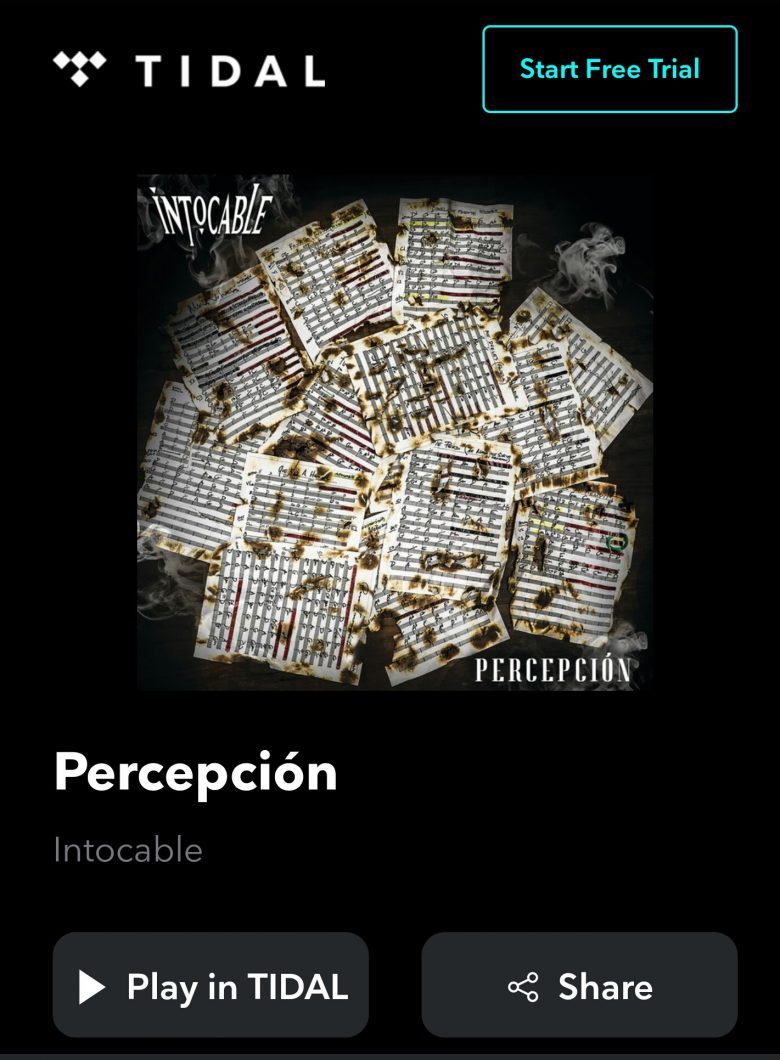 Cómo bajar y escuchar el albúm Percepción de Intocable?