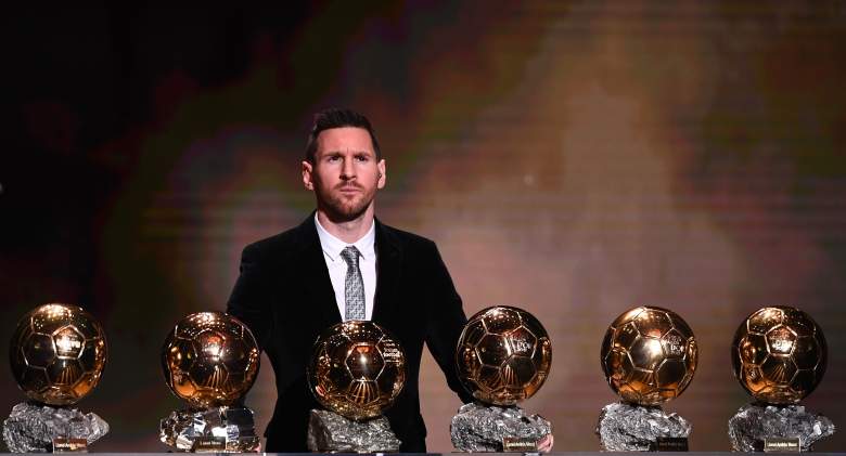 Messi con el Balón de Oro