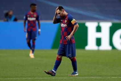 Las caras de los futbolistas del FC Barcelona en una de las peores derrotas en la historia del club [FOTOS]
