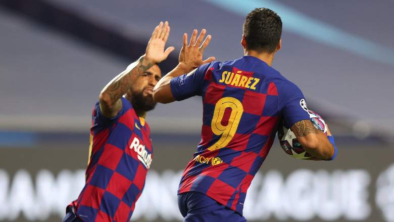 Luis Suárez y Arturo Vidal - FC Barcelona