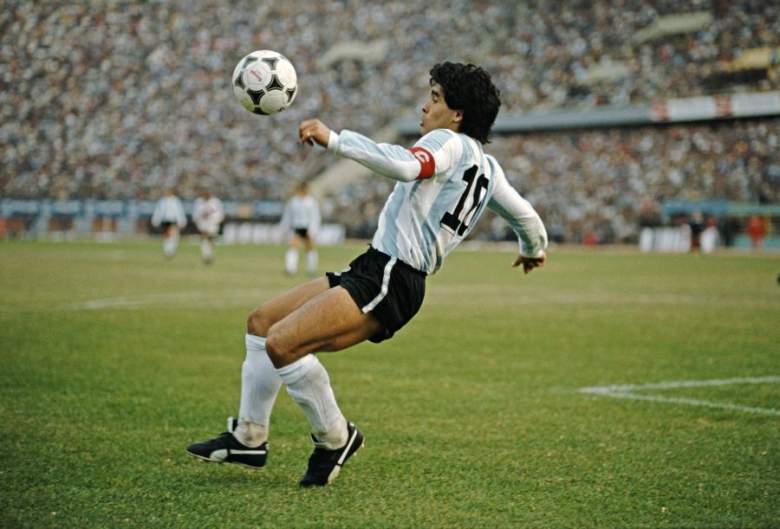 Diego Maradona con la Selección Argentina 1985