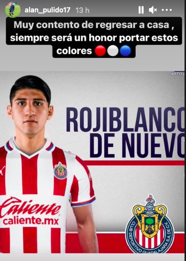 Captura de pantalla Instagram Alan Pulido