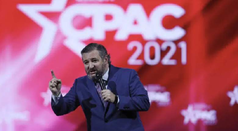 Ted Cruz hablando en CPAC 2021 sobre Trump y Cancún.