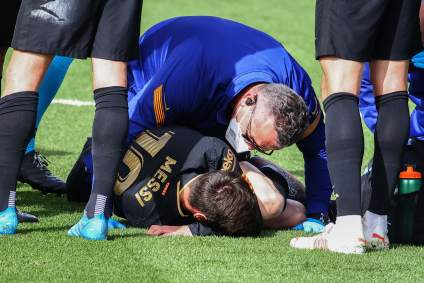 Preocupación por futuro de Messi tras golpe en partido con Villarreal: [Video]