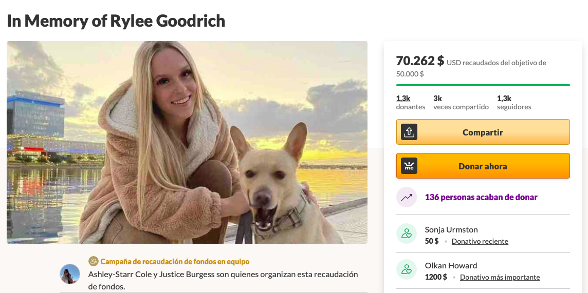 En memoria de Rylee Goodrich