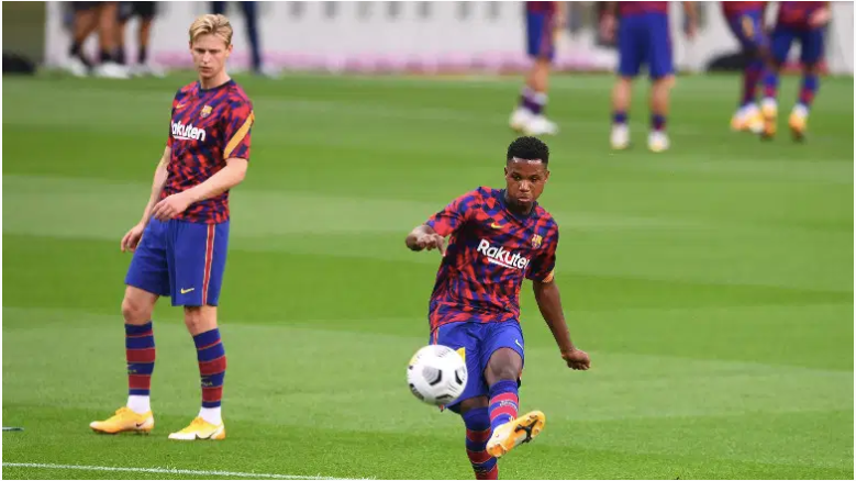 Frenkie de Jong y Ansu Fati