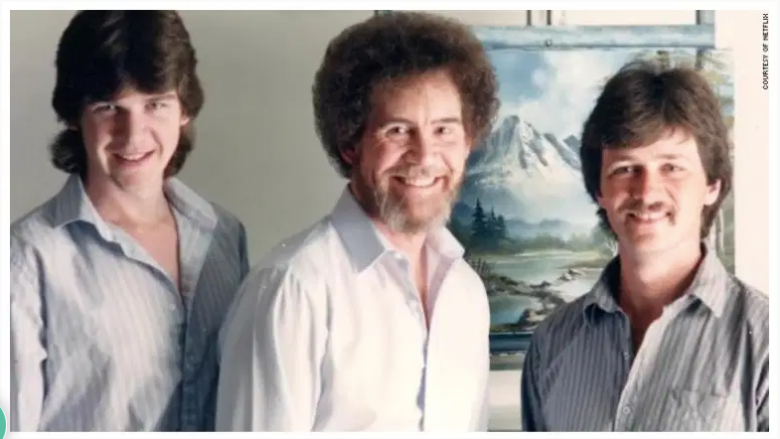 De izquierda a derecha son Steve Ross, Bob Ross y Dana Jester.