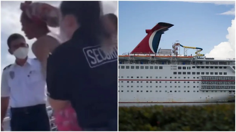 Una mujer saltó de un crucero