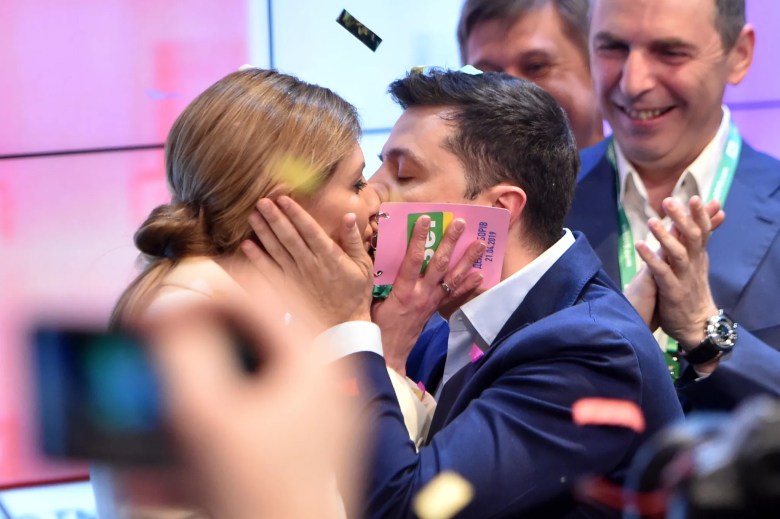 Volodymyr Zelensky y Olena Zelenska