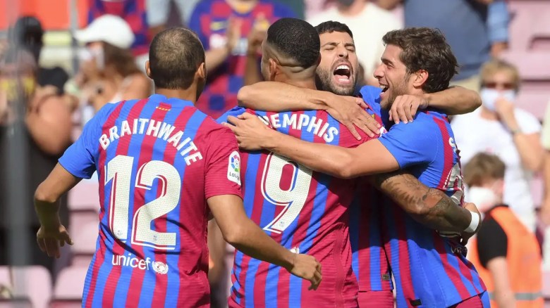 Sergi Roberto celebra el gol ante el Getafe.