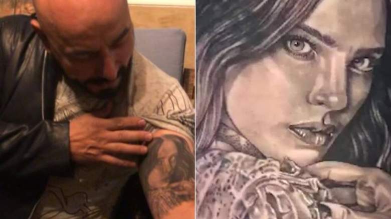 Tatuaje de Belinda en brazo de Lupillo Rivera