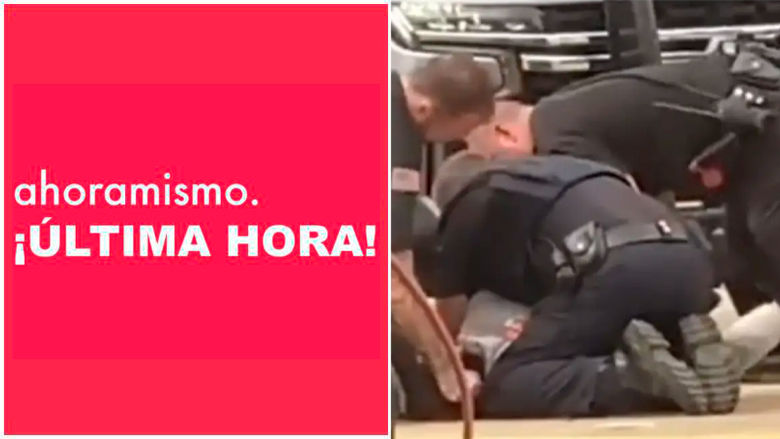 Una escena del video de la policía de Arkansas.