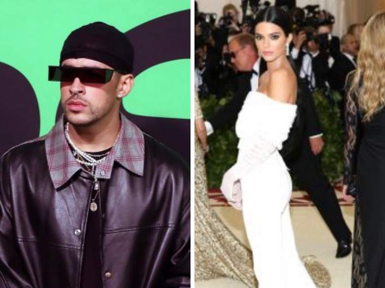 ¿Bad Bunny y la modelo Kendall Jenner besándose?