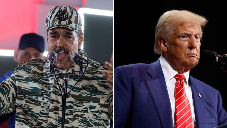 Donald Trump (der.) y Nicolás Maduro deportados