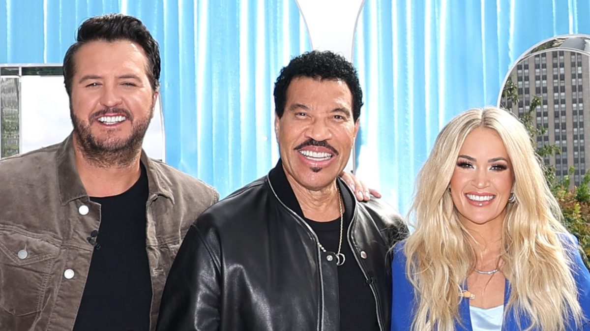 Carrie Underwood with American Idol judges