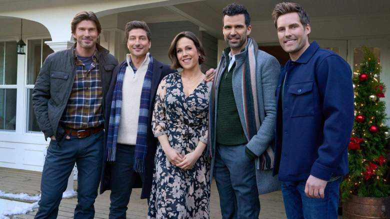 Christopher Russell, Daniel Lissing, Erin Krakow, Benjamin Ayres y Kurt Szarka